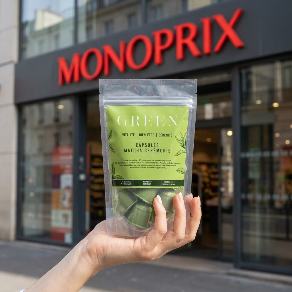 GREEN Matcha disponible dans tous les magasins Monoprix de France 🇫🇷