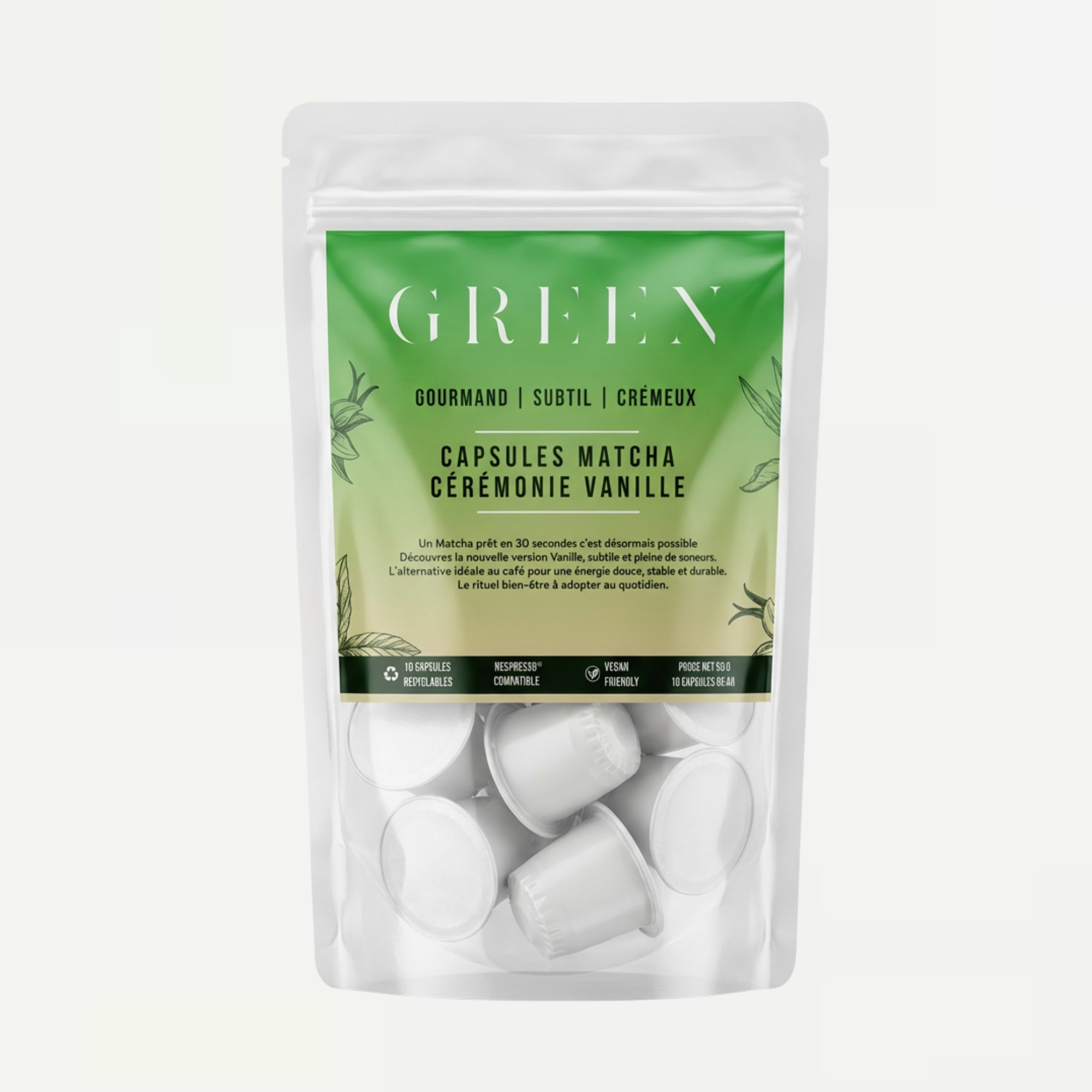 CAPSULES MATCHA CÉRÉMONIE LATTE VANILLE