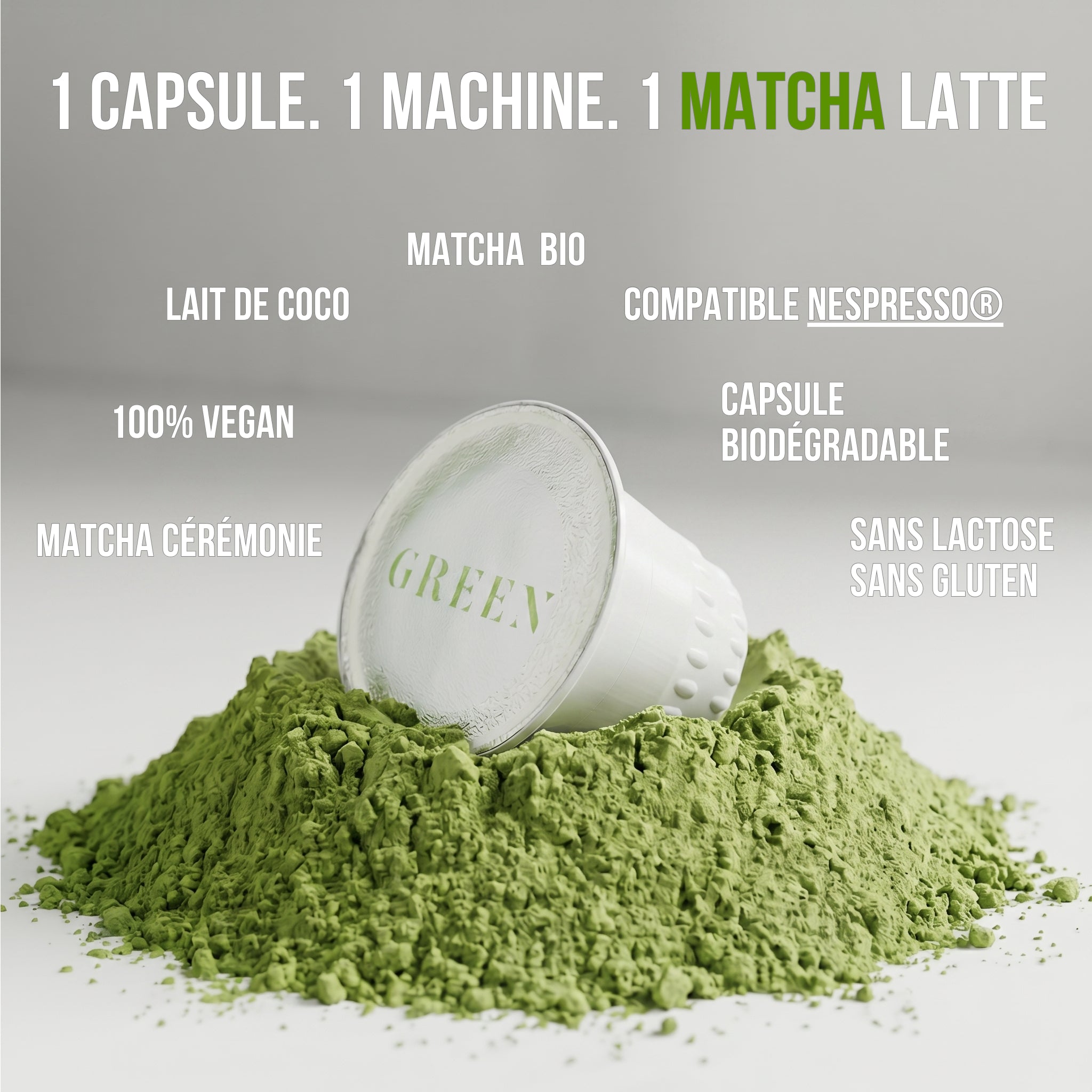 CAPSULES MATCHA CÉRÉMONIE LATTE