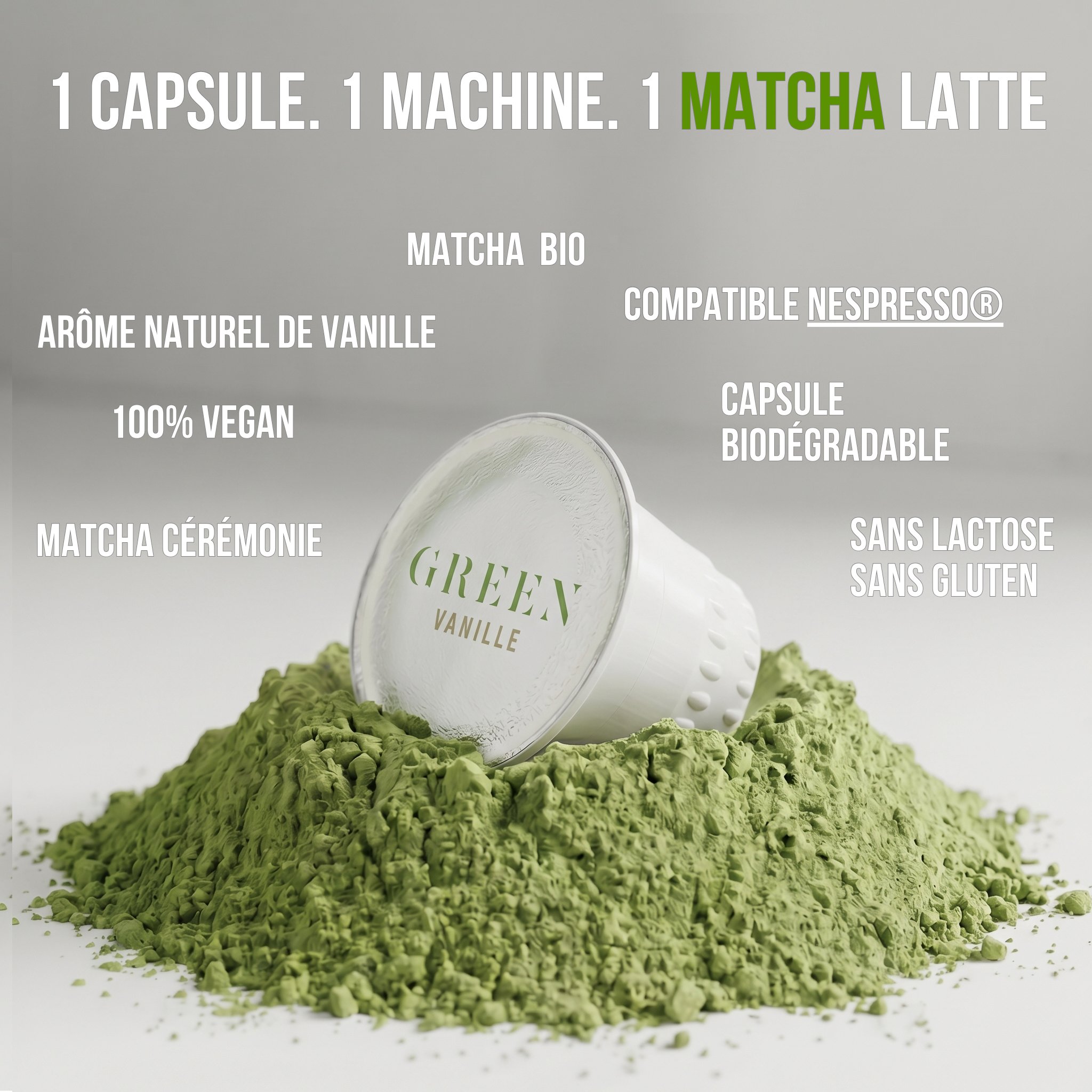 MATCHA CEREMONY LATTE VANILLE KAPSELN