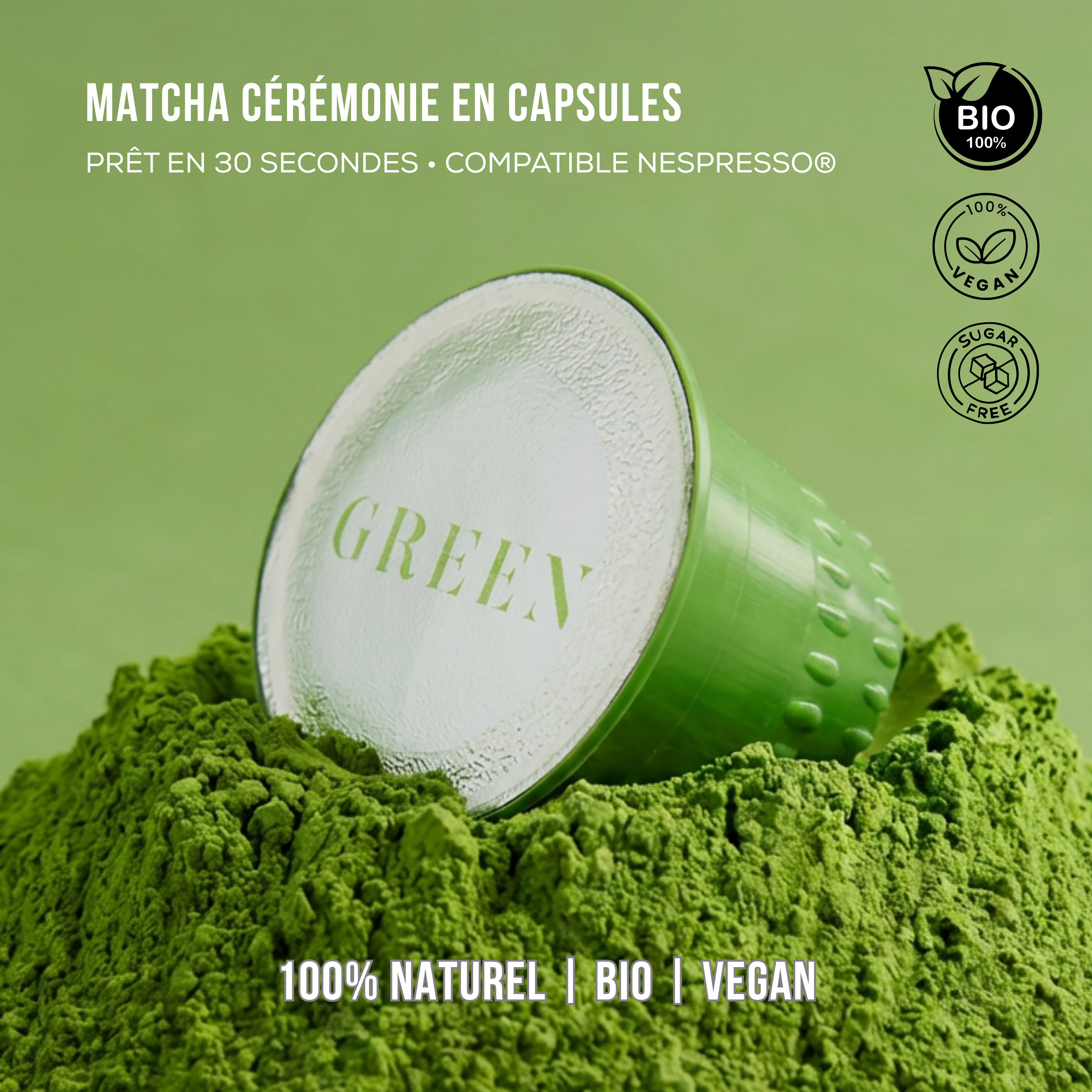 CAPSULES DE MATCHA CÉRÉMONIE BIO