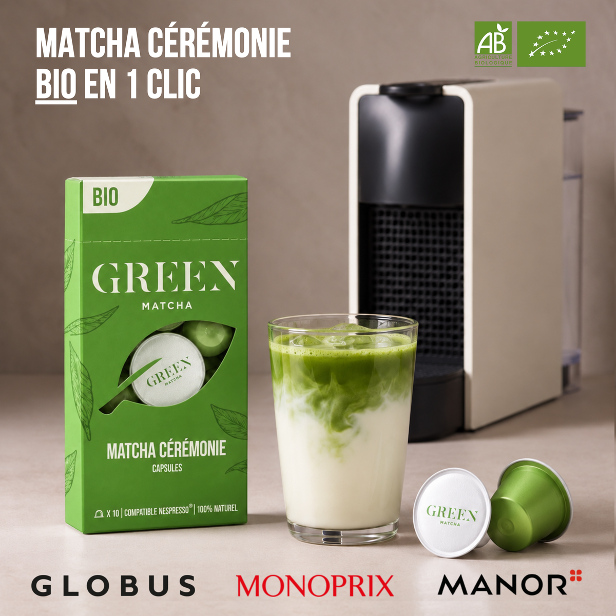 CAPSULES DE MATCHA CÉRÉMONIE BIO
