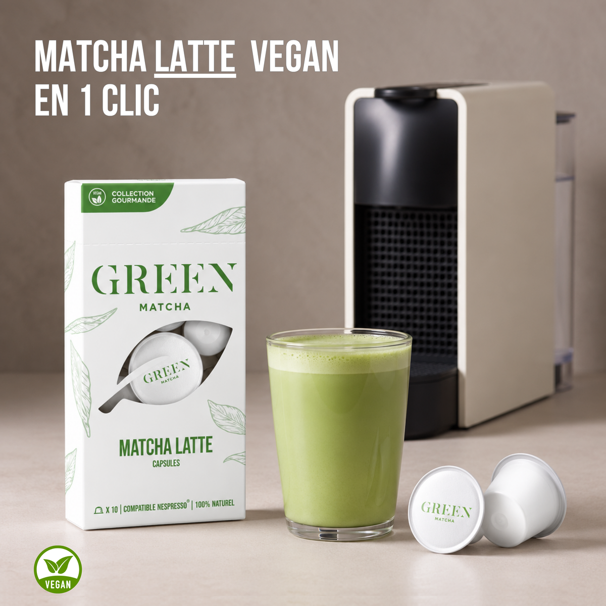 CAPSULES MATCHA CÉRÉMONIE LATTE VEGAN